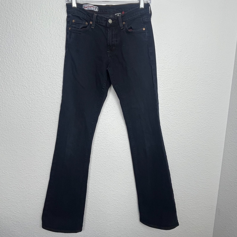 Vintage Red Engine Bootcut Jeans Womens 26 Blue‎ Denim Cotton Dark Wash Casual